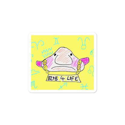 Blob 4 Life Stickers - Yellow