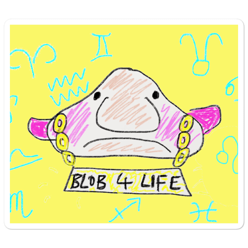 Blob 4 Life Stickers - Yellow