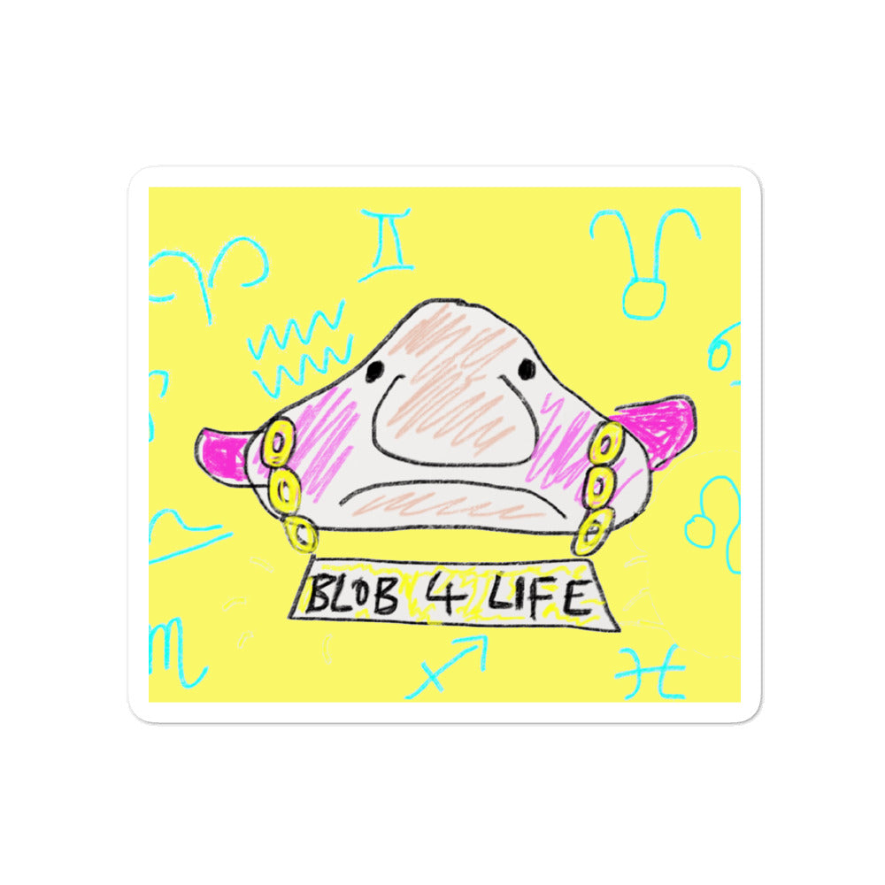 Blob 4 Life Stickers - Yellow